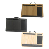 Maxbell Laptop Lap Desk Wooden with Cushion for Business Trip Working at Home Office Yellow