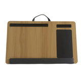 Maxbell Laptop Lap Desk Wooden with Cushion for Business Trip Working at Home Office Yellow