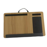 Maxbell Laptop Lap Desk Wooden with Cushion for Business Trip Working at Home Office Yellow