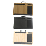 Maxbell Laptop Lap Desk Wooden with Cushion for Business Trip Working at Home Office Yellow