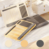Maxbell Laptop Lap Desk Wooden with Cushion for Business Trip Working at Home Office Black
