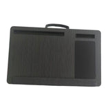Maxbell Laptop Lap Desk Wooden with Cushion for Business Trip Working at Home Office Black
