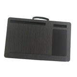 Maxbell Laptop Lap Desk Wooden with Cushion for Business Trip Working at Home Office Black