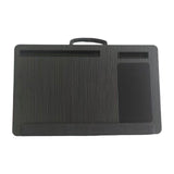 Maxbell Laptop Lap Desk Wooden with Cushion for Business Trip Working at Home Office Black
