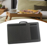 Maxbell Laptop Lap Desk Wooden with Cushion for Business Trip Working at Home Office Black