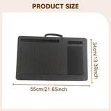 Maxbell Laptop Lap Desk Wooden with Cushion for Business Trip Working at Home Office Black