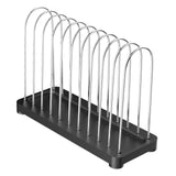 Maxbell Vinyl Record Stand Newspaper Vinyl Record Organizer for Shelf Office Desktop black