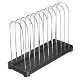 Maxbell Vinyl Record Stand Newspaper Vinyl Record Organizer for Shelf Office Desktop black