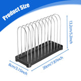 Maxbell Vinyl Record Stand Newspaper Vinyl Record Organizer for Shelf Office Desktop black