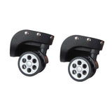 Maxbell 2Pcs Replacement Luggage Wheels Strong Bearing Capacity Flexible Accessories Black