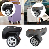 Maxbell 2Pcs Replacement Luggage Wheels Strong Bearing Capacity Flexible Accessories Black