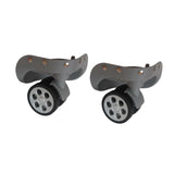 Maxbell 2Pcs Replacement Luggage Wheels Strong Bearing Capacity Flexible Accessories Gray