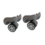 Maxbell 2Pcs Replacement Luggage Wheels Strong Bearing Capacity Flexible Accessories Gray