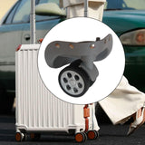 Maxbell 2Pcs Replacement Luggage Wheels Strong Bearing Capacity Flexible Accessories Gray