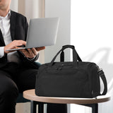 Maxbell Gym Bag Multi Pockets Lightweight Workout Carry Bag for Fitness Camping Yoga Black