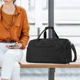 Maxbell Gym Bag Multi Pockets Lightweight Workout Carry Bag for Fitness Camping Yoga Black