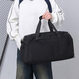 Maxbell Gym Bag Multi Pockets Lightweight Workout Carry Bag for Fitness Camping Yoga Black