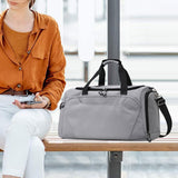 Maxbell Gym Bag Multi Pockets Lightweight Workout Carry Bag for Fitness Camping Yoga Grey