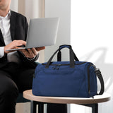 Maxbell Gym Bag Multi Pockets Lightweight Workout Carry Bag for Fitness Camping Yoga Blue