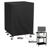 Maxbell Rolling Cart Cover Metal Computer Presentation Stand Cover Waterproof