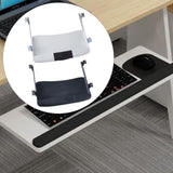Maxbell Under Desk Keyboard Tray Ergonomic Keyboard Platform for Working Office Desk White