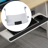Maxbell Under Desk Keyboard Tray Ergonomic Keyboard Platform for Working Office Desk White