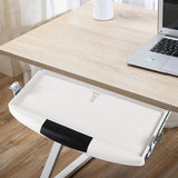 Maxbell Under Desk Keyboard Tray Ergonomic Keyboard Platform for Working Office Desk White