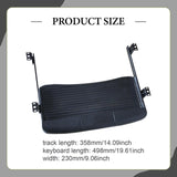Maxbell Under Desk Keyboard Tray Ergonomic Keyboard Platform for Working Office Desk Black