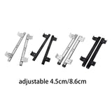 Maxbell Keyboard Drawer Slides Cabinet Furniture Hardware for Home Office Under Desk 27mm Silver 4Heights