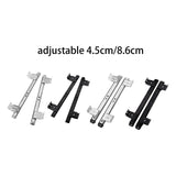 Maxbell Keyboard Drawer Slides Cabinet Furniture Hardware for Home Office Under Desk 27mm Silver 4Heights