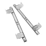 Maxbell Keyboard Drawer Slides Cabinet Furniture Hardware for Home Office Under Desk 27mm Silver 4Heights