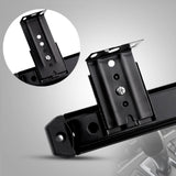 Maxbell Keyboard Drawer Slides Cabinet Furniture Hardware for Home Office Under Desk 35mm Black 4Heights