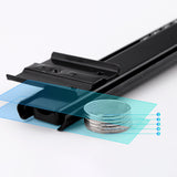 Maxbell Keyboard Drawer Slides Cabinet Furniture Hardware for Home Office Under Desk 35mm Black 4Heights