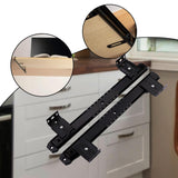 Maxbell Keyboard Drawer Slides Cabinet Furniture Hardware for Home Office Under Desk 35mm Black 4Heights