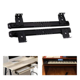 Maxbell Keyboard Drawer Slides Cabinet Furniture Hardware for Home Office Under Desk 35mm Black 4Heights