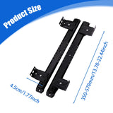 Maxbell Keyboard Drawer Slides Cabinet Furniture Hardware for Home Office Under Desk 35mm Black 4Heights