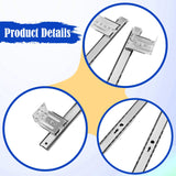 Maxbell Keyboard Drawer Slides Cabinet Furniture Hardware for Home Office Under Desk 27mm Silver 5Heights