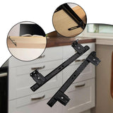 Maxbell Keyboard Drawer Slides Cabinet Furniture Hardware for Home Office Under Desk 27mm Black 5Heights
