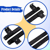 Maxbell Keyboard Drawer Slides Cabinet Furniture Hardware for Home Office Under Desk 35mm Black 5Heights