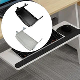 Maxbell Under Desk Keyboard Tray Metal Space Saving Pull Out for Office Study Typing Black