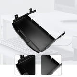 Maxbell Under Desk Keyboard Tray Metal Space Saving Pull Out for Office Study Typing Black