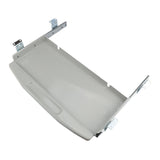 Maxbell Under Desk Keyboard Tray Metal Space Saving Pull Out for Office Study Typing Gray