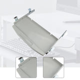 Maxbell Under Desk Keyboard Tray Metal Space Saving Pull Out for Office Study Typing Gray