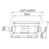 Maxbell Laptop Mount Tray for Monitor Arms Portable Sturdy Notebook Tray (Tray Only) Black