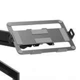 Maxbell Laptop Mount Tray for Monitor Arms Portable Sturdy Notebook Tray (Tray Only) Sliver Gray