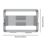 Maxbell Laptop Mount Tray for Monitor Arms Portable Sturdy Notebook Tray (Tray Only) Sliver Gray