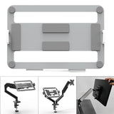 Maxbell Laptop Mount Tray for Monitor Arms Portable Sturdy Notebook Tray (Tray Only) Sliver Gray