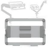 Maxbell Laptop Mount Tray for Monitor Arms Portable Sturdy Notebook Tray (Tray Only) Sliver Gray