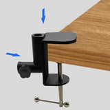 Maxbell C Clamp Base Stand Versatile Grip Table Lamp Microphone Arm Desk Clamp Black