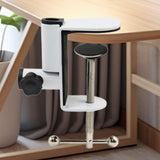 Maxbell C Clamp Base Stand Versatile Grip Table Lamp Microphone Arm Desk Clamp White